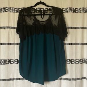 Torrid Lace Capped Sleeve Blouse 1X